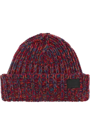 Paul Smith Kraftig strikket hue med snoet detalje