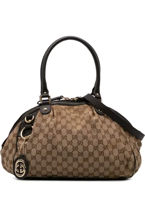 Gucci GG Sukey satchel-taske i kanvas fra 2016-2024