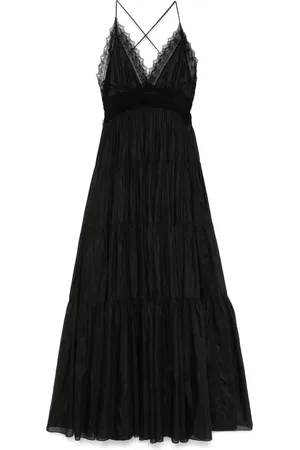 ERMANNO SCERVINO Midi kjole med blomstret blonder