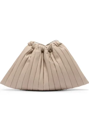 MARSÈLL Plisseret Arriccio clutch i læder