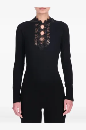 ERMANNO SCERVINO Trøje med blondedetalje