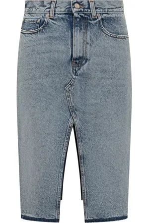 Stella McCartney Denimnederdel med slidsdetalje