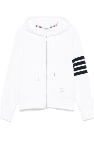 Thom Browne 4-Bar-stribet hættetrøje med lynlås
