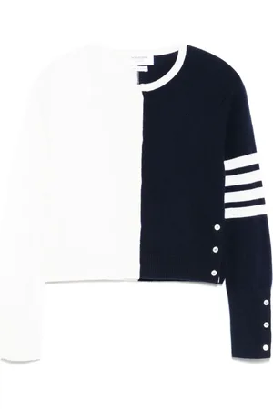 Thom Browne Cropped 4-bar cardigan