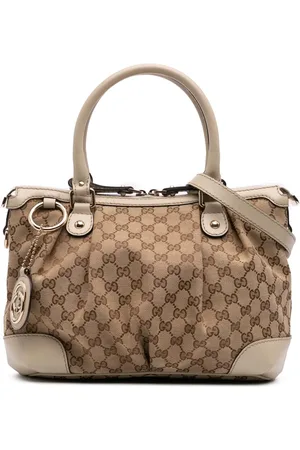 Gucci GG Sukey satchel-taske i kanvas fra 2016-2024