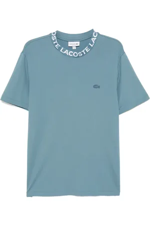 Lacoste T-shirt i pique med jacquard-branding