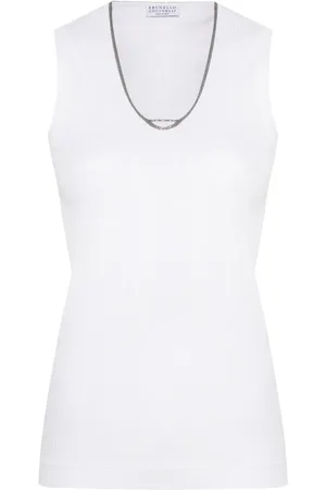 Brunello Cucinelli Tanktop med Monili-kæde