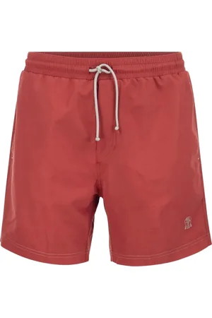 Brunello Cucinelli Badeshorts med broderet logo
