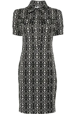 Max Mara Cesy kjole i jacquard med monogram