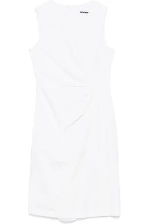 Jil Sander Mellemlang poplin-kjole fra 2010