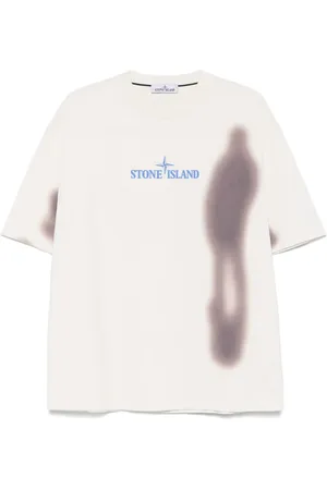 Stone Island T-shirt med Blurry One-tryk