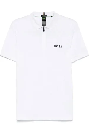 HUGO BOSS Polo med monogram-jacquard