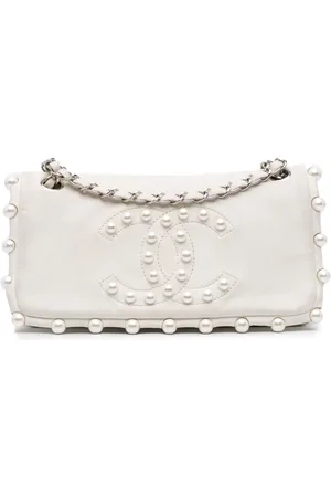 CHANEL Pearl Obsession Flap skuldertaske i lammeskind fra 2008-2009