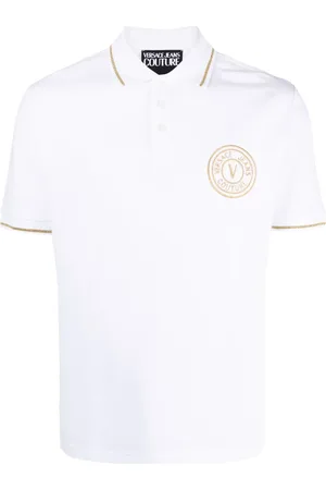 VERSACE Polo med broderet logo