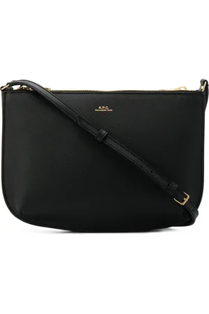 A.P.C. Crossbody taske med lynlås og logo
