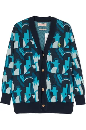 The Animals Observatory Racoon cardigan i økologisk bomuld