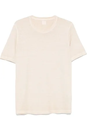 120% Lino T-shirt med logobroderi