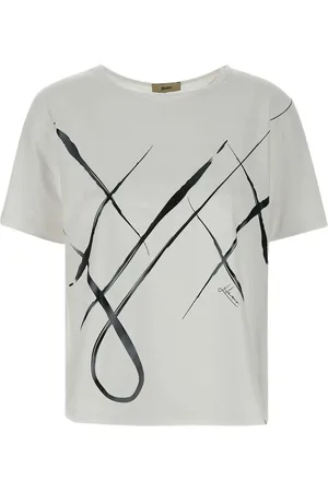 HERNO T-shirt med tryk