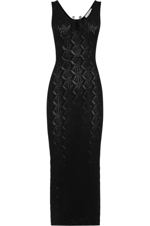 Philipp Plein Kjole med monogram-jacquard