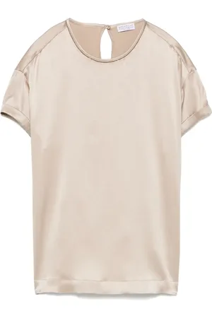 Brunello Cucinelli Top i satin
