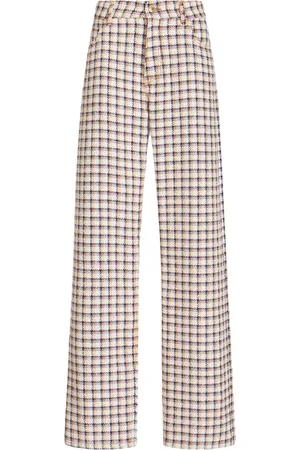 Etro Bukser i ternet jacquard med brede ben