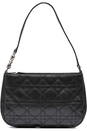 Dior Perforeret Cannage skuldertaske i kalveskind fra 2001