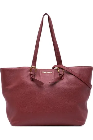 Miu Miu Stor omdannelig Vitello Daino shopper-tote fra 2010