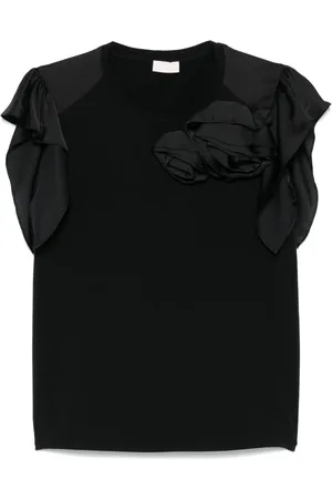Liu Jo Bluse med blomster-applikation