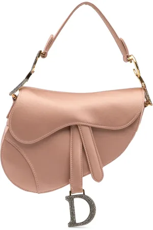 Dior Mini Saddle satchel-taske i satin med krystal fra 2019