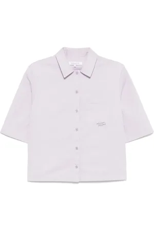 Maison Kitsuné Cropped kasseformet skjorte