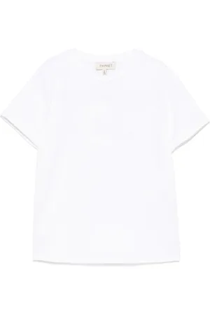 Twin-Set T-shirt med præget logo