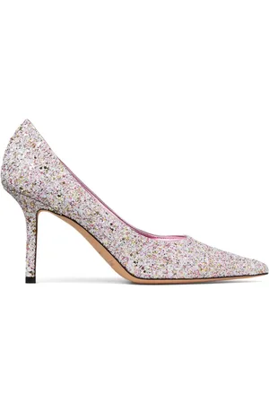 Jimmy Choo 85mm Love pumps med glimmer