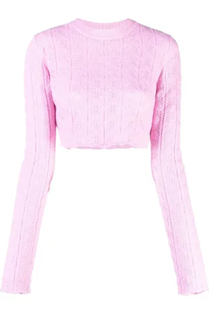 Sportmax Cropped trøje i pointelle-strik