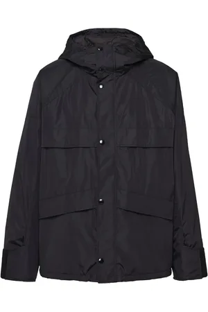 Prada Jakke med trekantet logo og hætte