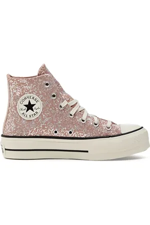 Converse Chuck Taylor sneakers med plateausål og glitter
