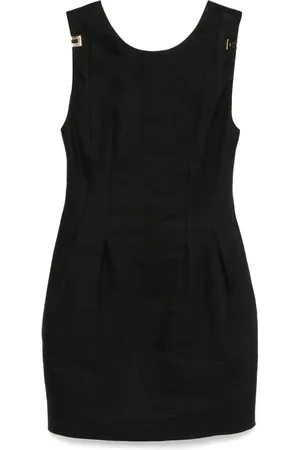 Elisabetta Franchi Kort kjole med monogramplade