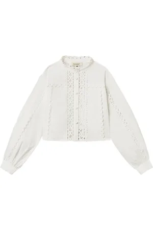 Twin-Set Bluse med gitterdetalje