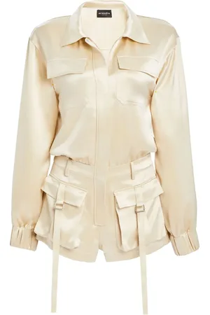 Retrofete Rosanna satin-playsuit