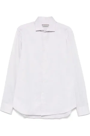 CANALI Skjorte med cutaway-krave