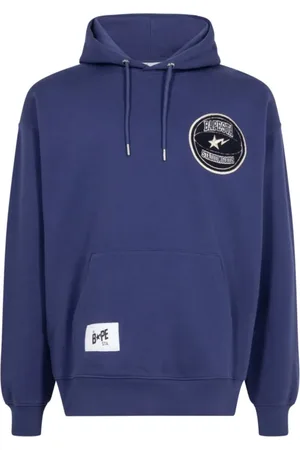 A Bathing Ape X STADIUM GOODS® "Varsity Blue" hættetrøje