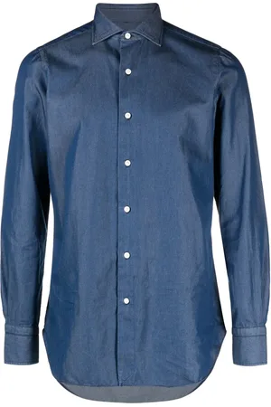 Finamore Langærmet denimskjorte