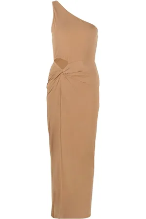 ALICE+OLIVIA Kjole med off-shoulder-snit og slids