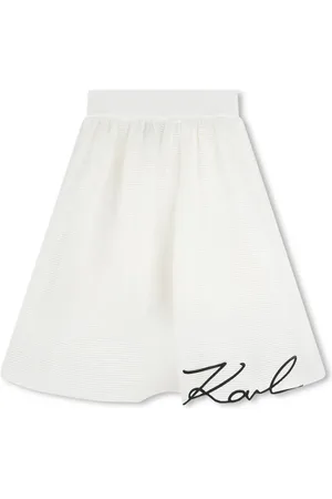 Karl Lagerfeld Nederdel med A-snit og broderet logo