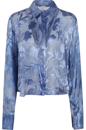 ERMANNO SCERVINO Denimskjorte med devoré-effekt