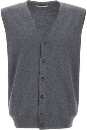 KANGRA CASHMERE ærmeløs cardigan i uld