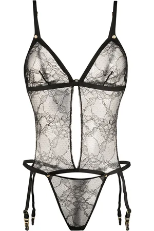 MAISON CLOSE Jeux Magnétqiues bodysuit med seler