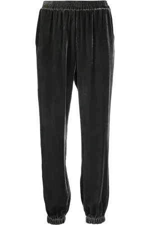 Gold Hawk Joggingbukser i velour med tilspidsede ben