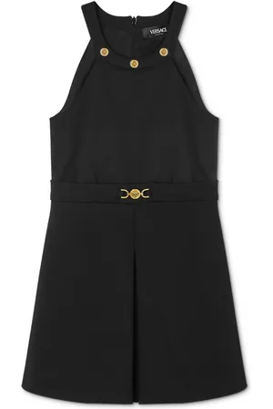 VERSACE Kjole med udskæringsdetalje og Medusa-plade
