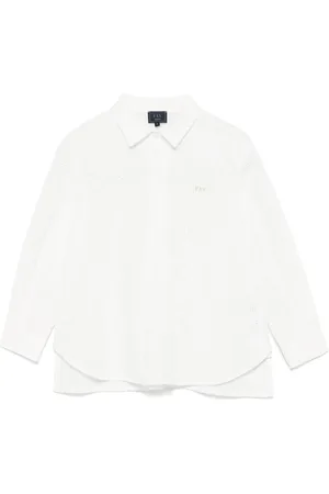 FAY Bluse med logobroderi