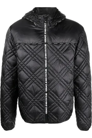 VERSACE Quiltet frakke med logorem